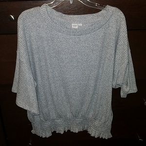 BNWT GAP waffle knit smocked top
